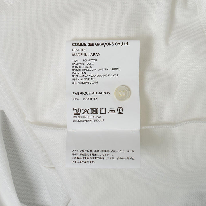 Club21 - COMME des GARCONS HOMME DEUX - Polyester Pique Rose Applique Polo - POLOS - Off-White