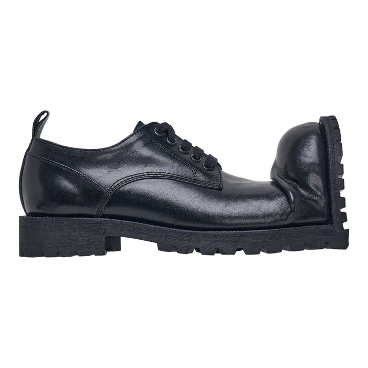 Club21 - COMME des GARCONS HOMME PLUS - HOMME PLUS x KIDS LOVE GAITE Crushed Toe Derbies - BOOTS - Black