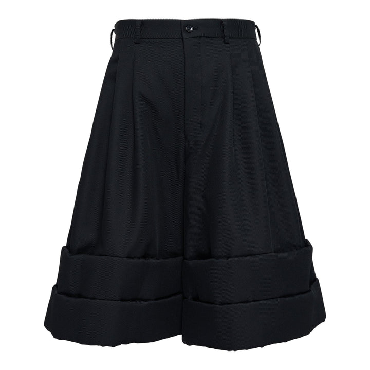 Club21 - COMME des GARCONS HOMME PLUS - Polyester Kersey Roll Up Pants - PANTS - Black