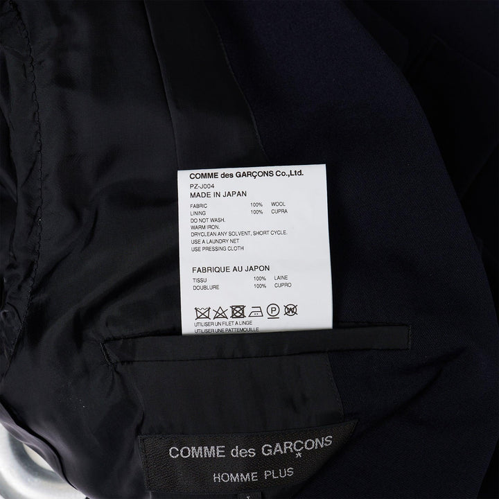 Club21 - COMME des GARCONS HOMME PLUS - Teiban Notched Collar Jacket - JACKETS - Navy