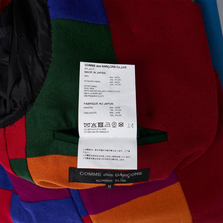 Club21 - COMME des GARCONS HOMME PLUS - Wool Flannel 3 Colour Jacket - JACKETS - Multi