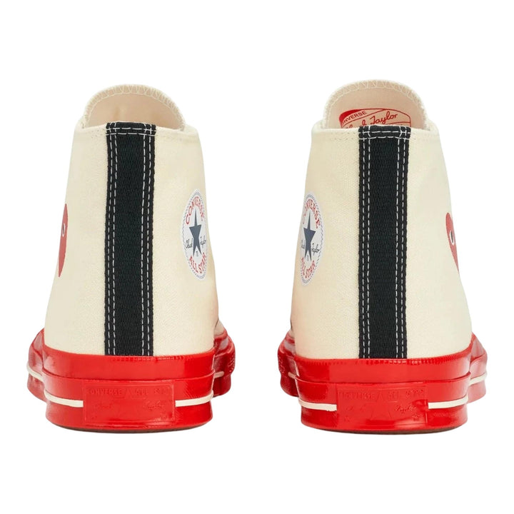PLAY Comme des Gar??ons High Cut Converse Chuck Taylor White 5