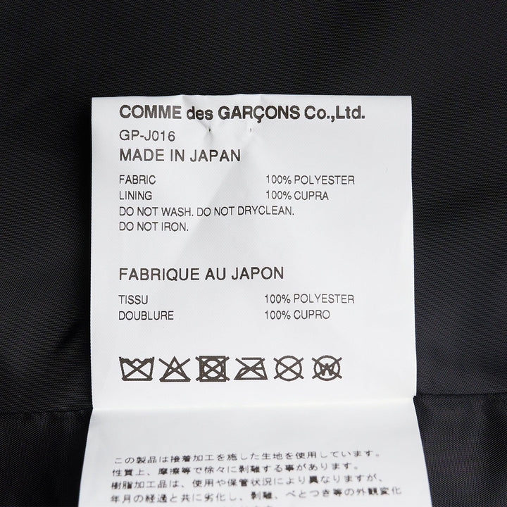 Club21 - COMME des GARCONS - Polyester Gabardine Medium Cape - CAPES - Black