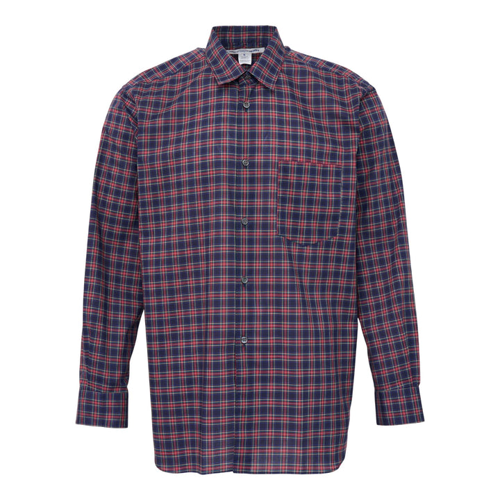 Club21 - COMME des GARCONS SHIRT - Cotton Check Poplin Wide Class Shirt - SHIRTS - Blue