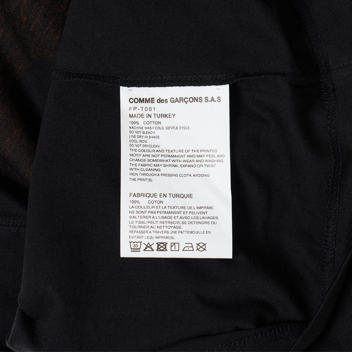 Club21 - COMME des GARCONS SHIRT - Digital Print Color-Block Tee - TEES - Black