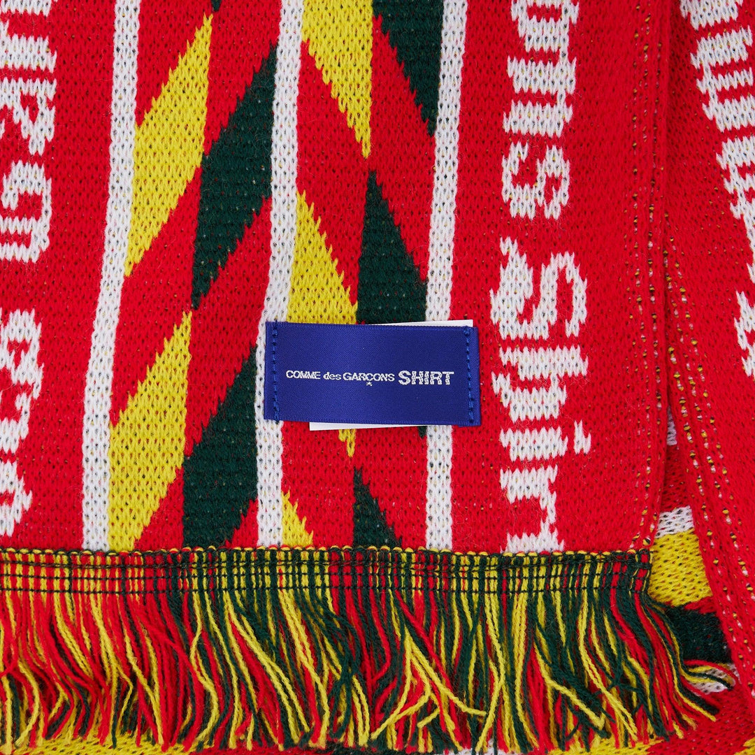 Club21 - COMME des GARCONS SHIRT - Knitted Jacquard Acrylic Football Scarf - SCARVES - Multi