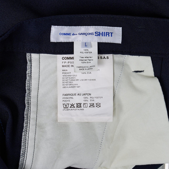Club21 - COMME des GARCONS SHIRT - Polyester Twill Pocket Patch Shorts - WOVEN PANTS - Navy