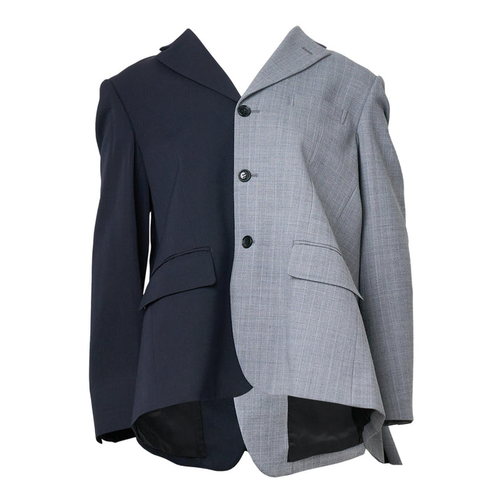 Club21 - COMME des GARCONS - Stripe X Wool Buckled Jacket - JACKETS - Multi