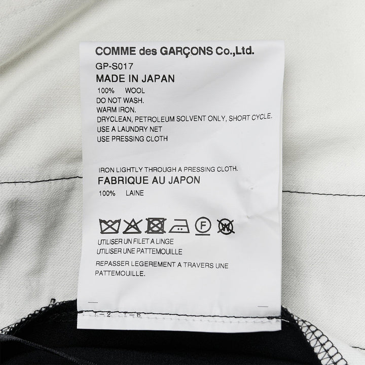Club21 - COMME des GARCONS - Wool Color Gabardine Skirt - SKIRTS - Black