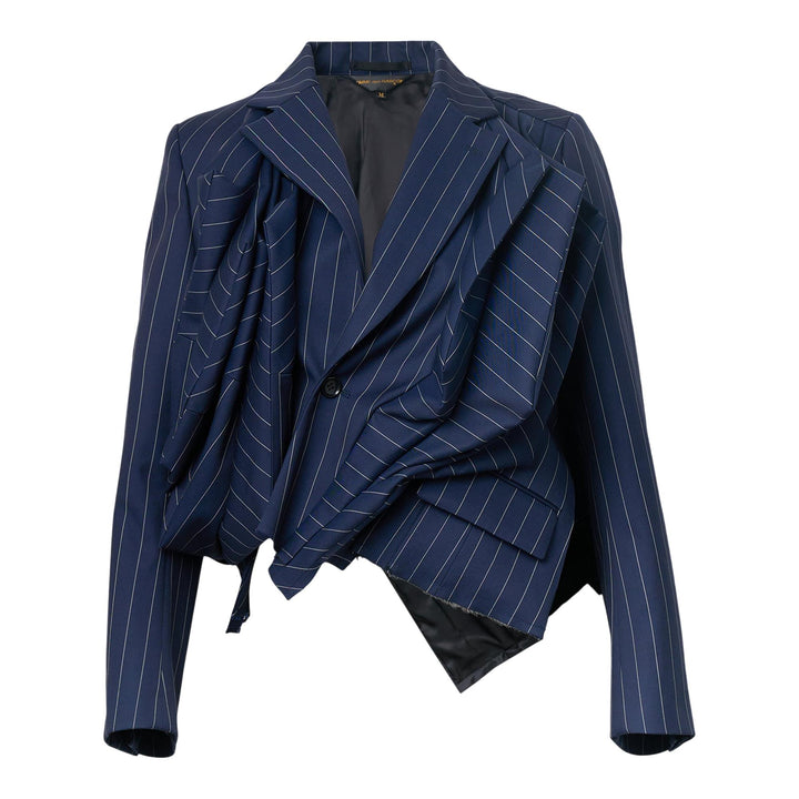 Club21 - COMME des GARCONS - Wool Stripe Jacket - JACKETS - Navy