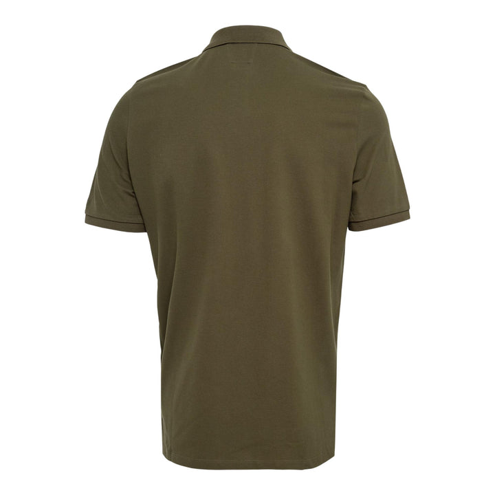 Club21 - C.P. Company - Stretch Piquet Short Sleeve Polo - POLOS - Dark Green