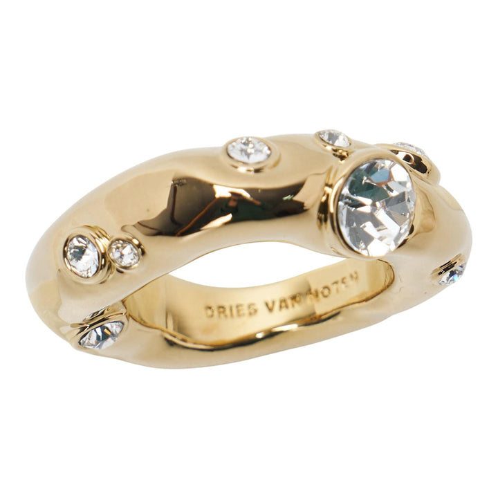 Club21 - Dries Van Noten - Diamante All Round Ring - RINGS - Gold