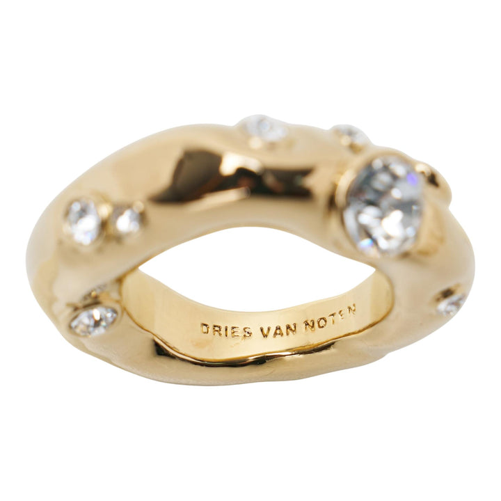 Club21 - Dries Van Noten - Diamante All Round Ring - RINGS - Gold