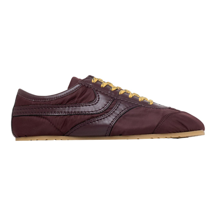 Club21 - Dries Van Noten - Fabric Combined With Leather Sneakers - SNEAKERS - Red