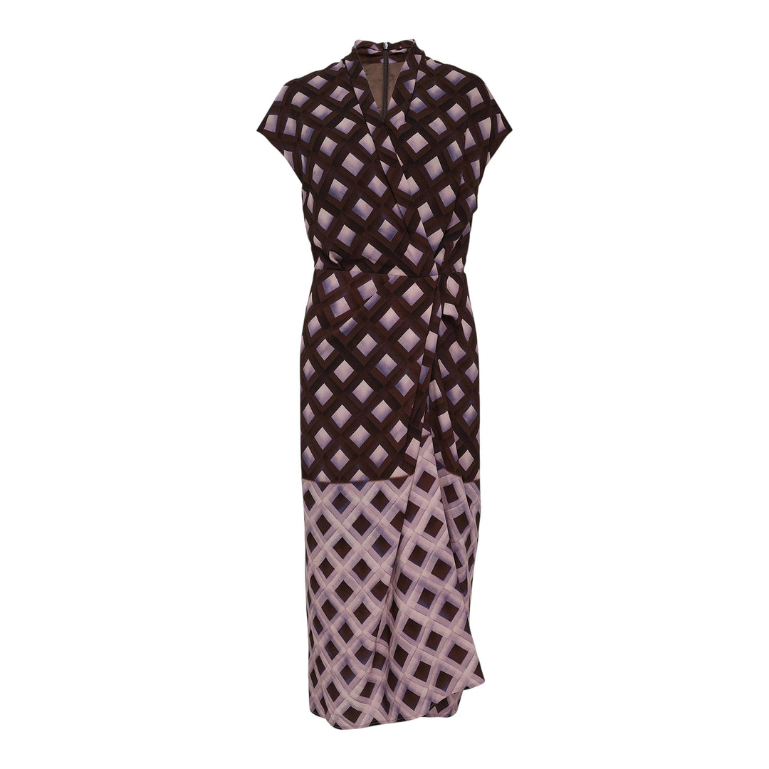 Club21 - Dries Van Noten - Fitted Dress With Knot Detail - WOVEN DRESSES - Brown