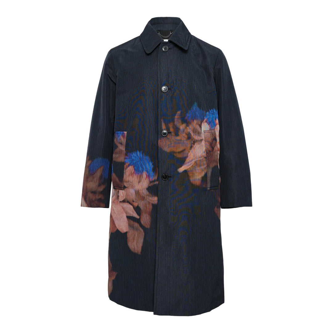 Club21 - Dries Van Noten - Loose Fit Lined Thistle Coat - COATS - Black
