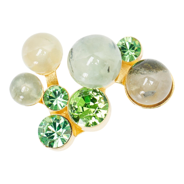 Club21 - Dries Van Noten - Stone With Glass Rings - RINGS - Green
