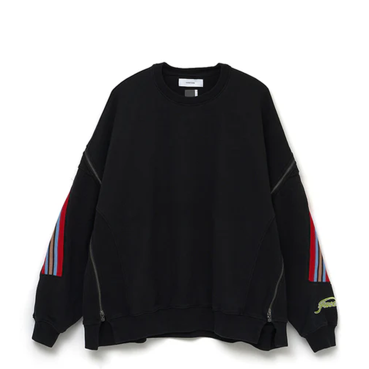 Zipper Rib Sweatshirt