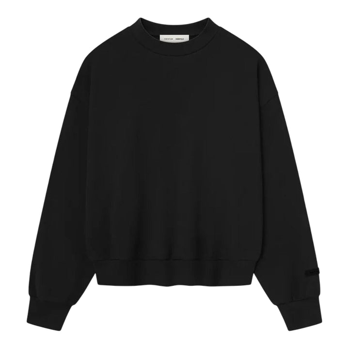 Club21 - Fear of God ESSENTIALS - Classic Fit Fleece Crewneck Sweatshirt - SWEATSHIRTS - Black