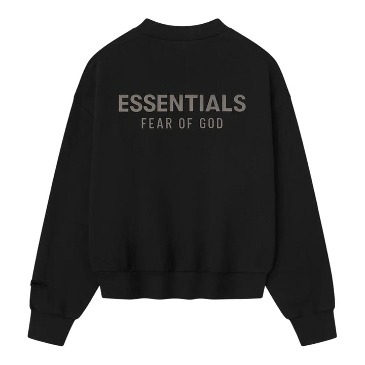 Club21 - Fear of God ESSENTIALS - Classic Fit Fleece Crewneck Sweatshirt - SWEATSHIRTS - Black