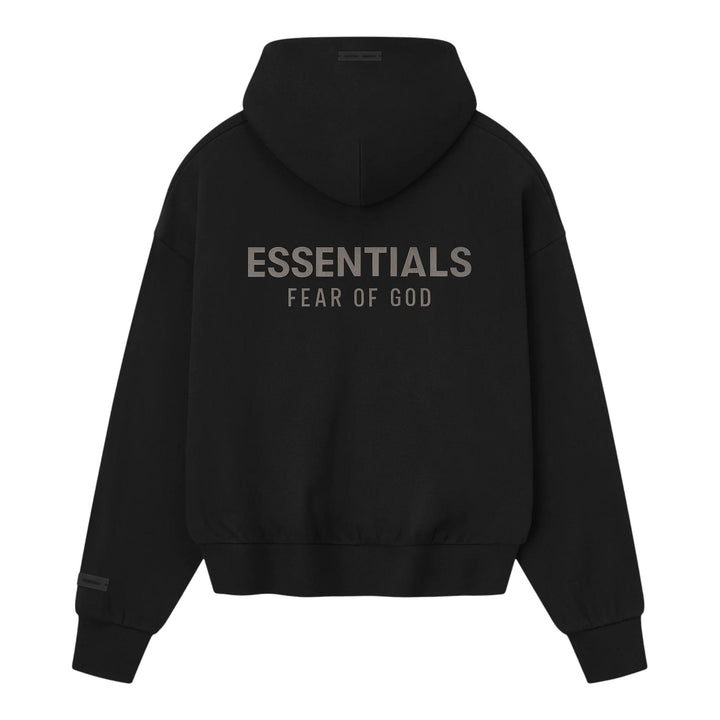 Club21 - Fear of God ESSENTIALS - Classic Fit Fleece Zip-Up Hoodie - JACKETS - Black