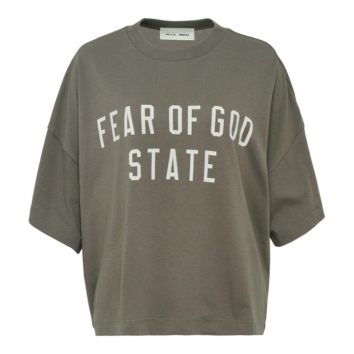Club21 - Fear of God ESSENTIALS - Women Boxy Fit Tee - TEES - Khaki