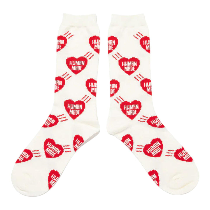 Club21 - HUMAN MADE - Heart Socks - SOCKS - White
