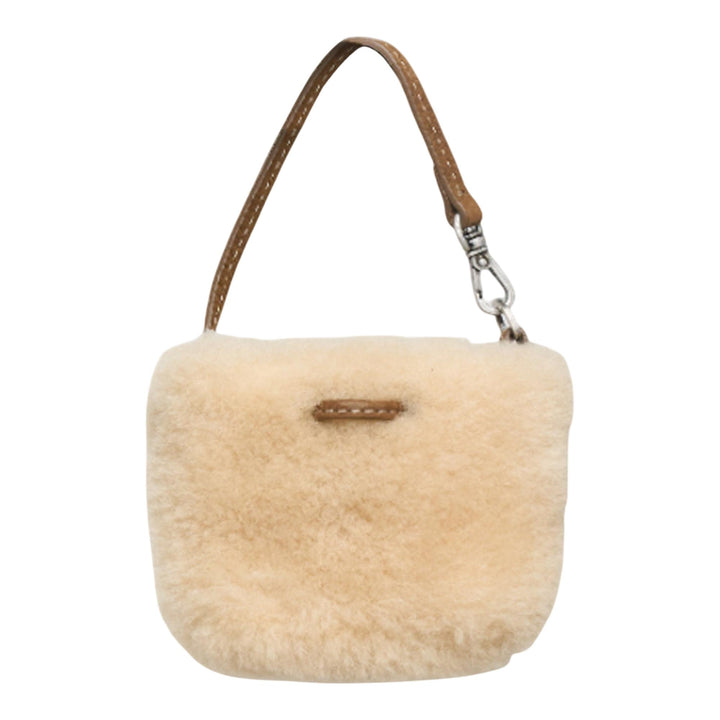 Club21 - MARGESHERWOOD - Shearing Drawstring Pouch - POUCHES - Beige