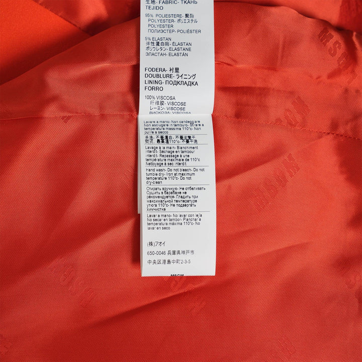 Club21 - MSGM - Giacca Cropped Jacket With Flap Pocket - JACKETS - Orange