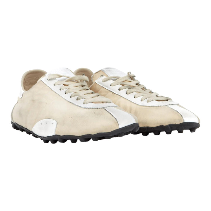 Club21 - Maison Margiela - Sprinters Low Top Drill Hairy Suede Sneakers - SNEAKERS - Nude