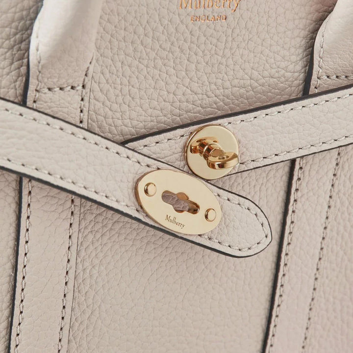 Club21 - Mulberry - Micro Zipped Bayswater Chalk Small Classic Grain - MINI BAGS - Cream