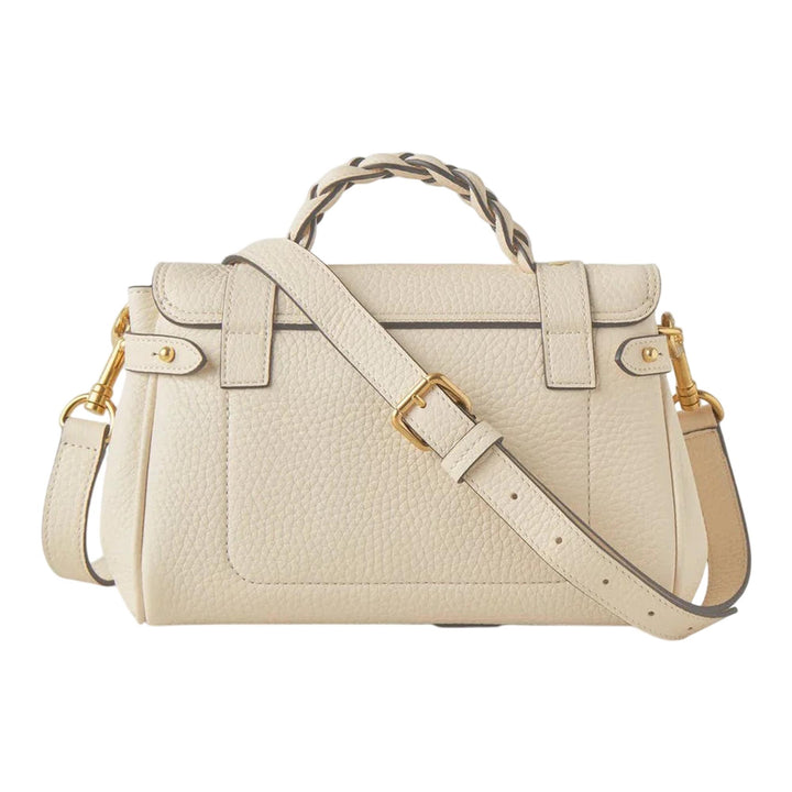 Club21 - Mulberry - Mini Alexa Eggshell Heavy Grain - MINI TOP HANDLE - Eggshell