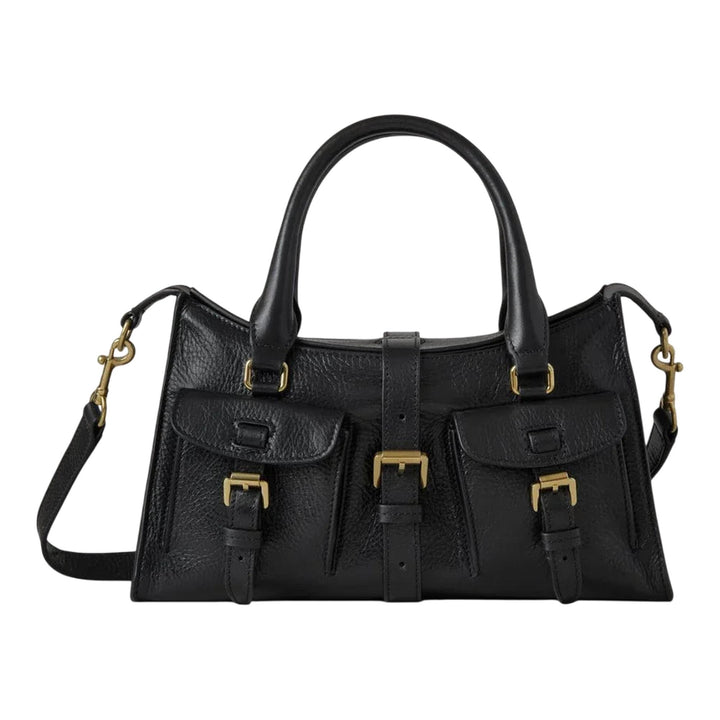 Club21 - Mulberry - Small Roxanne High Shine Leather - SMALL SHOULDER BAGS - Black