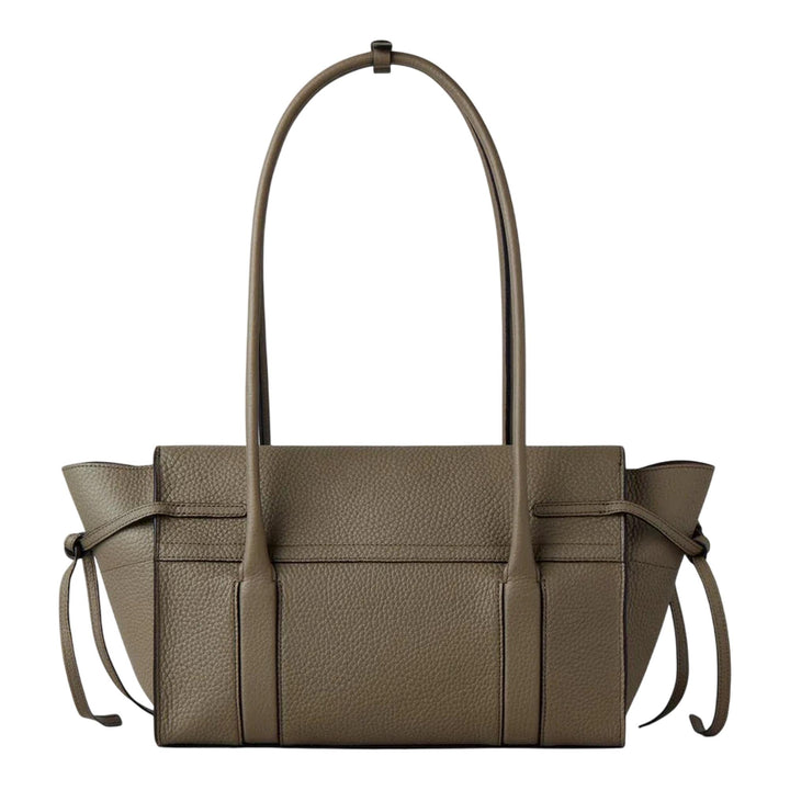 Club21 - Mulberry - Small Soft Bayswater Linen Green Heavy Grain - HANDBAGS - Green