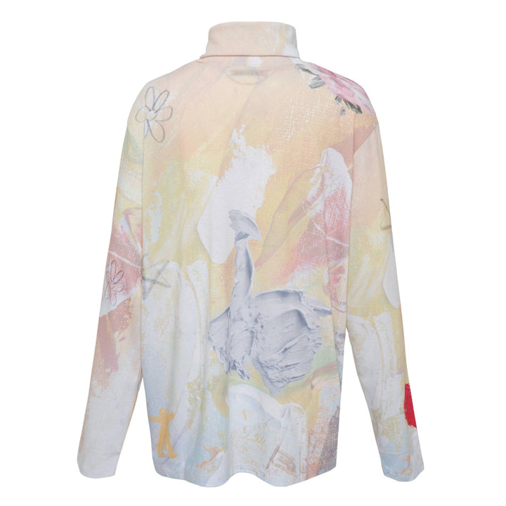 Club21 - OPEN YY - Graphic Slouch Turtleneck Tee - TEES - Yellow