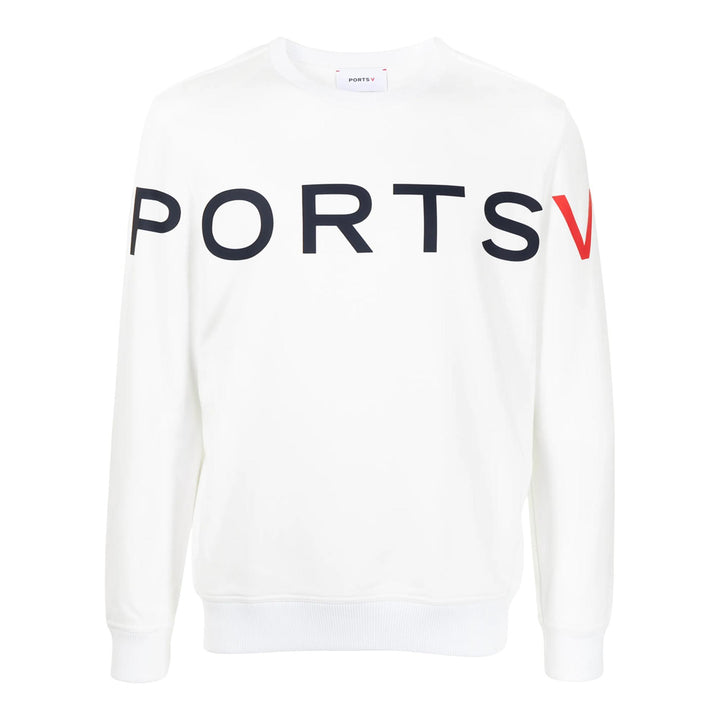 Club21 - PORTS V - Cut&Sew Long Sleeve Crew Neck Sweatshirt - SWEATSHIRTS - White