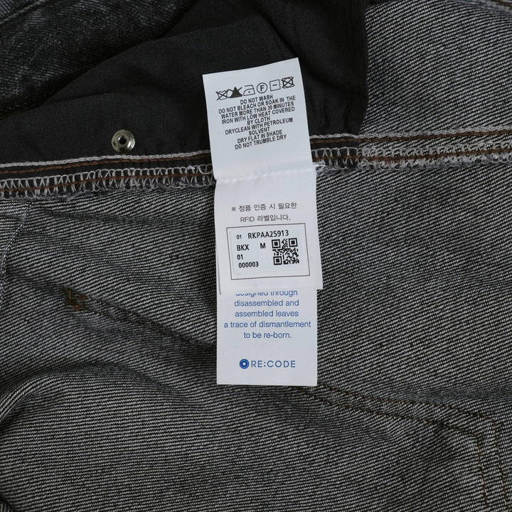 Club21 - RE;CODE - Waist Raw Edged Denim Pants - JEANS - Black