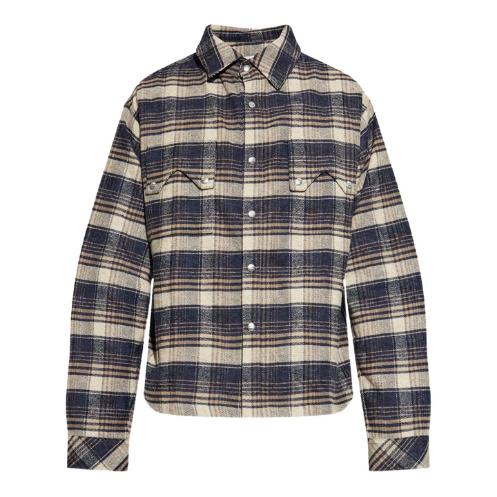 Flannel Long Sleeve Overshirt