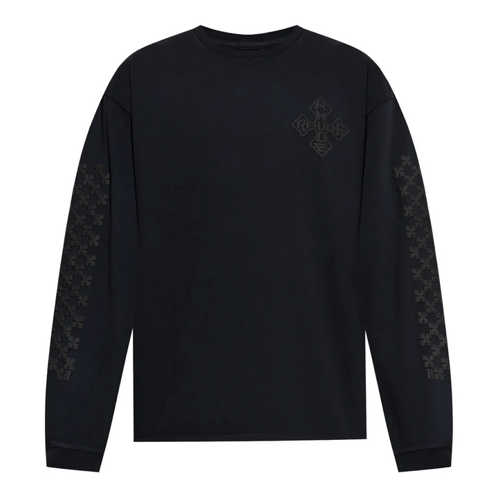Rhude Cross Logo Long Sleeve Tee