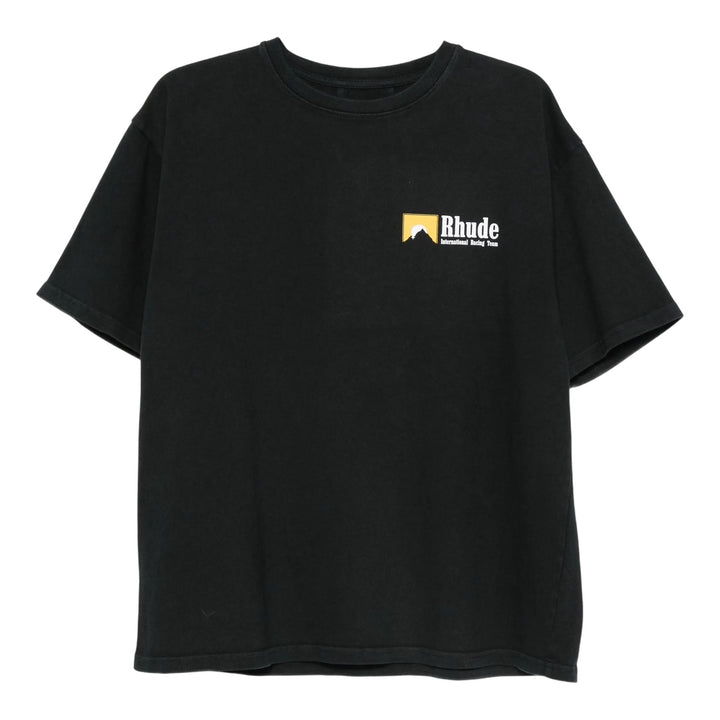 Club21 - RHUDE - International Racing Logo Tee - TEES - Black