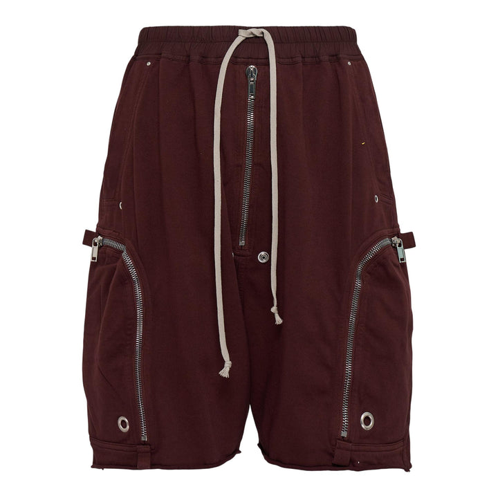 Club21 - Rick Owens DRKSHDW - Bauhaus Shorts Compact Heavy Jersey - SHORTS - Maroon