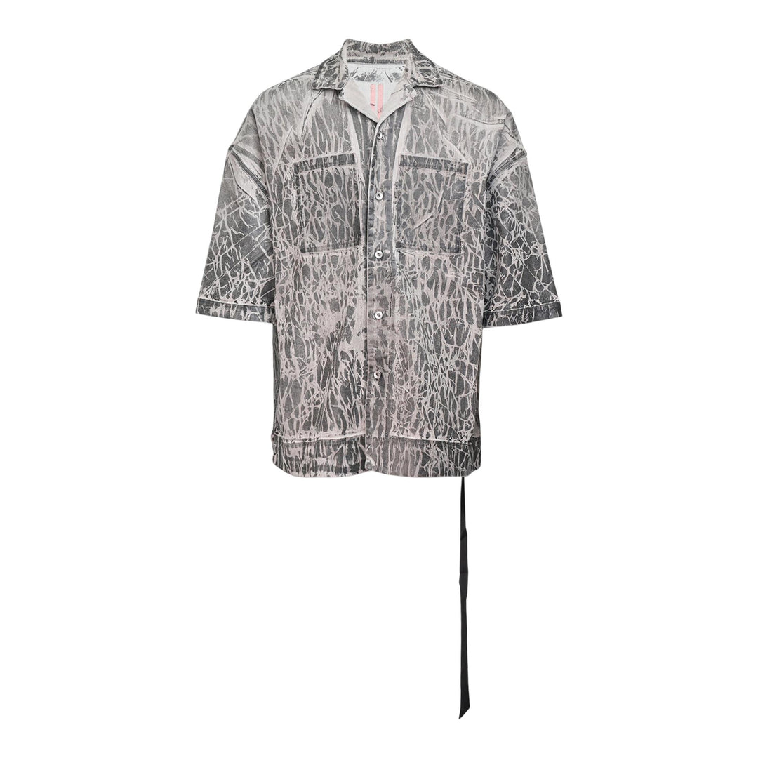 Club21 - Rick Owens DRKSHDW - Magnum Tommy Shirt Washed Foil - SHIRTS - Black