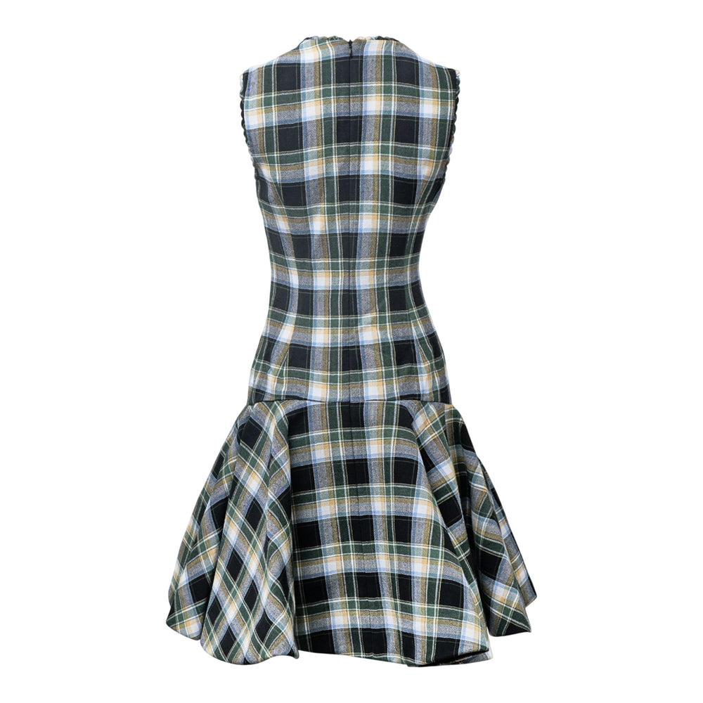 Club21 - SHUSHU/TONG - Asymmetric Neckline Dress - WOVEN DRESSES - Checks