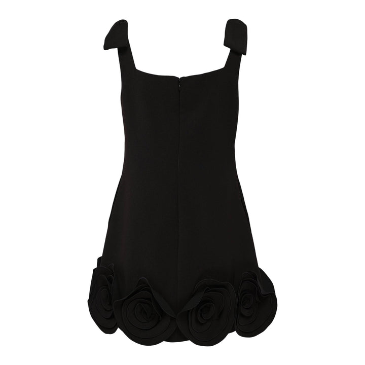 Club21 - Self-Portrait - Black Crepe 3D Flower Mini Dress - WOVEN DRESSES - Black
