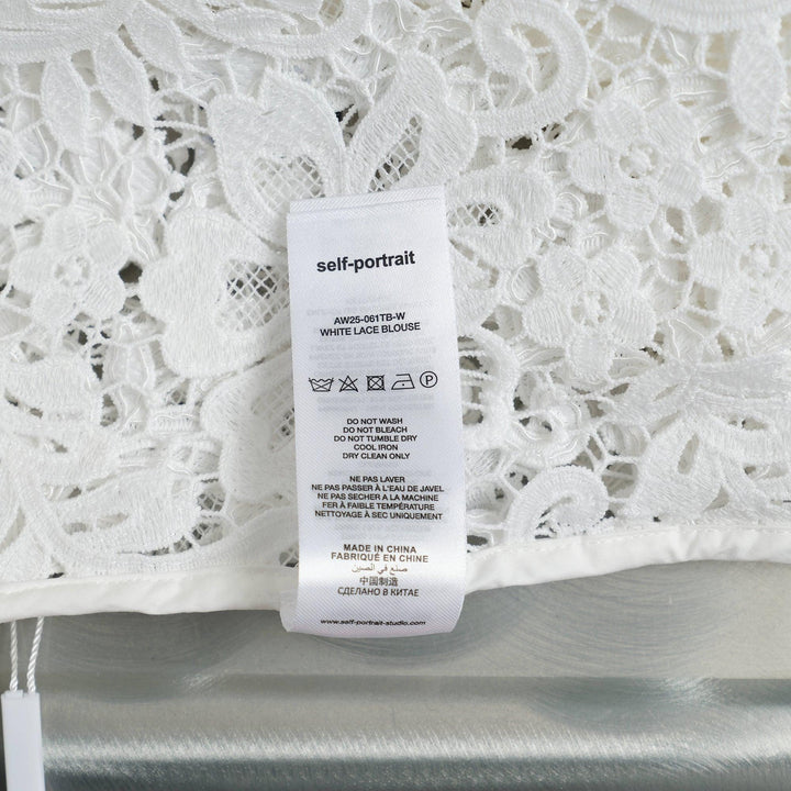 Club21 - Self-Portrait - White Lace Blouse - WOVEN TOPS - White