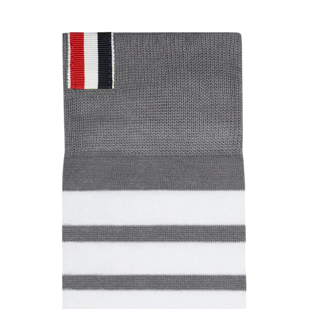 Club21 - Thom Browne - Lightweight Cotton 4-Bar Mid Calf Socks Women - SOCKS - Grey