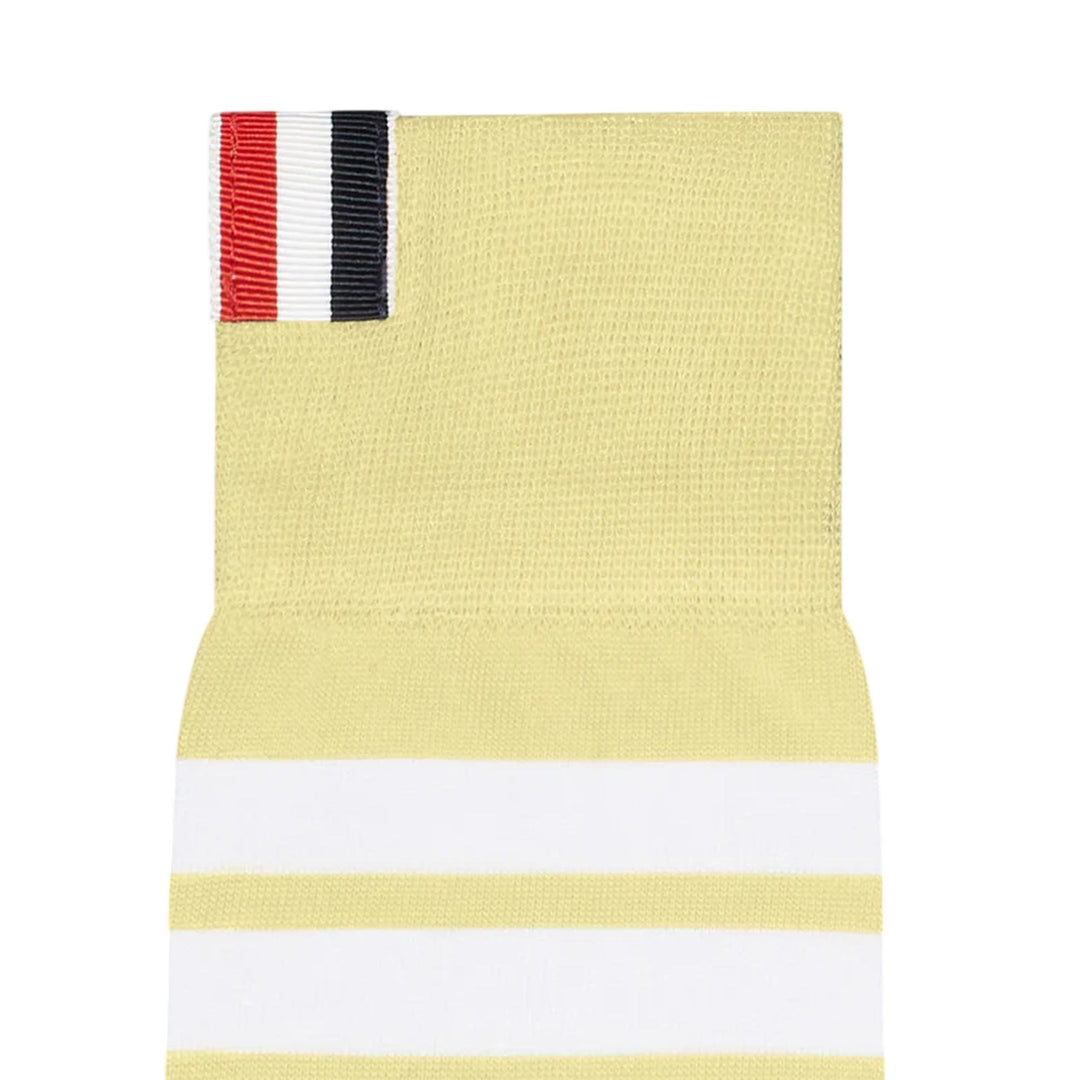 Club21 - Thom Browne - Lightweight Cotton 4-Bar Mid Calf Socks Women - SOCKS - Yellow
