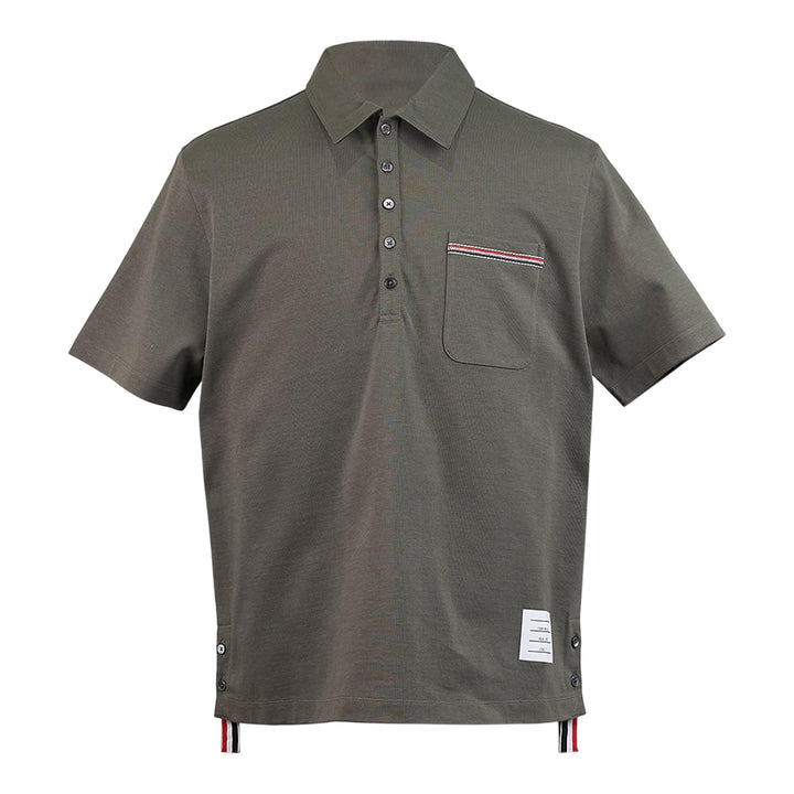 Club21 - Thom Browne - Oversized Short Sleeve Polo - POLOS - Green