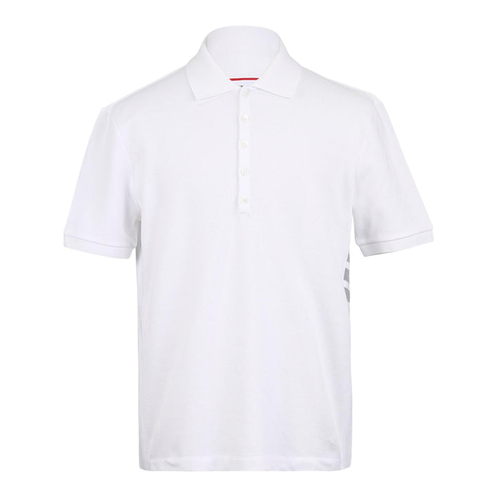 Club21 - Thom Browne - Short Sleeve Rib Cuff Polo - POLOS - White