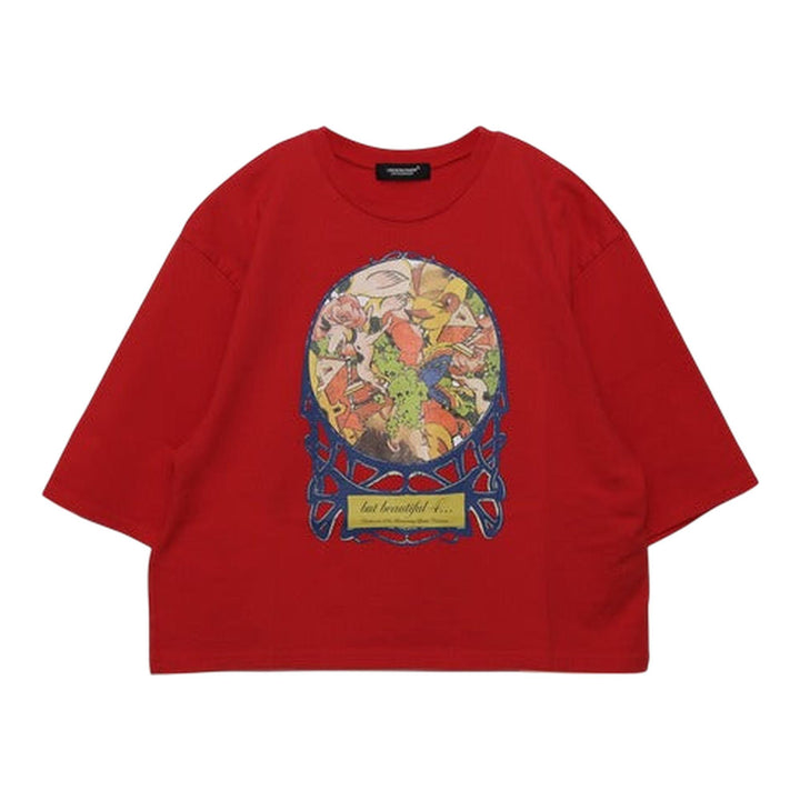 Club21 - UNDERCOVER - Circular Printed Graphic Tee - TEES - Red